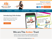 Tablet Screenshot of ambertrust.org